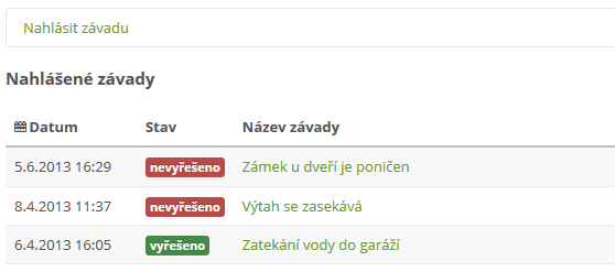 závady